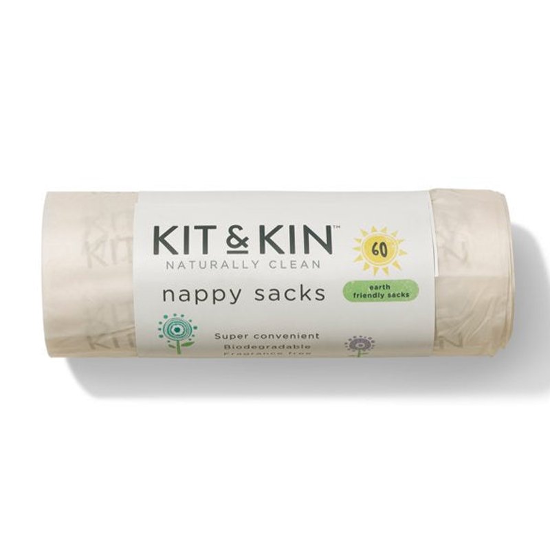 Biodegradable Nappy Bags, 60 szt, Kit&Kin