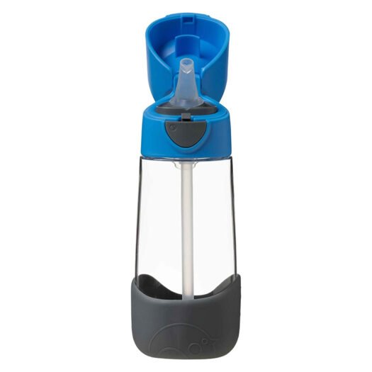 Butelka tritanowa ze słomką 450 ml, Blue Slate - obrazek 2
