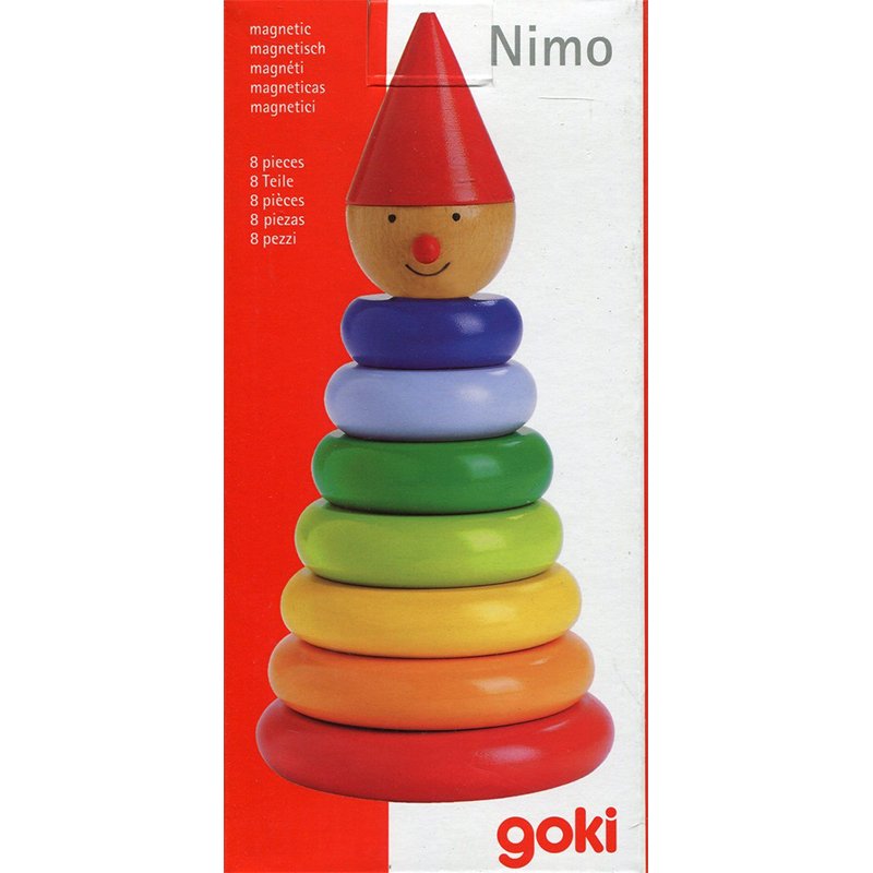 Magnetyczna piramidka Pajacyk Nimo, 12+m - obrazek 3