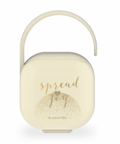 Etui na smoczek, Spread Joy, Beżowe Serce