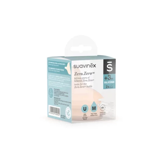 Smoczek o Średnim Przepływie do Butelek Zero Zero, 2 Pack