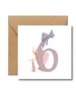 Kartka na szóste urodziny
