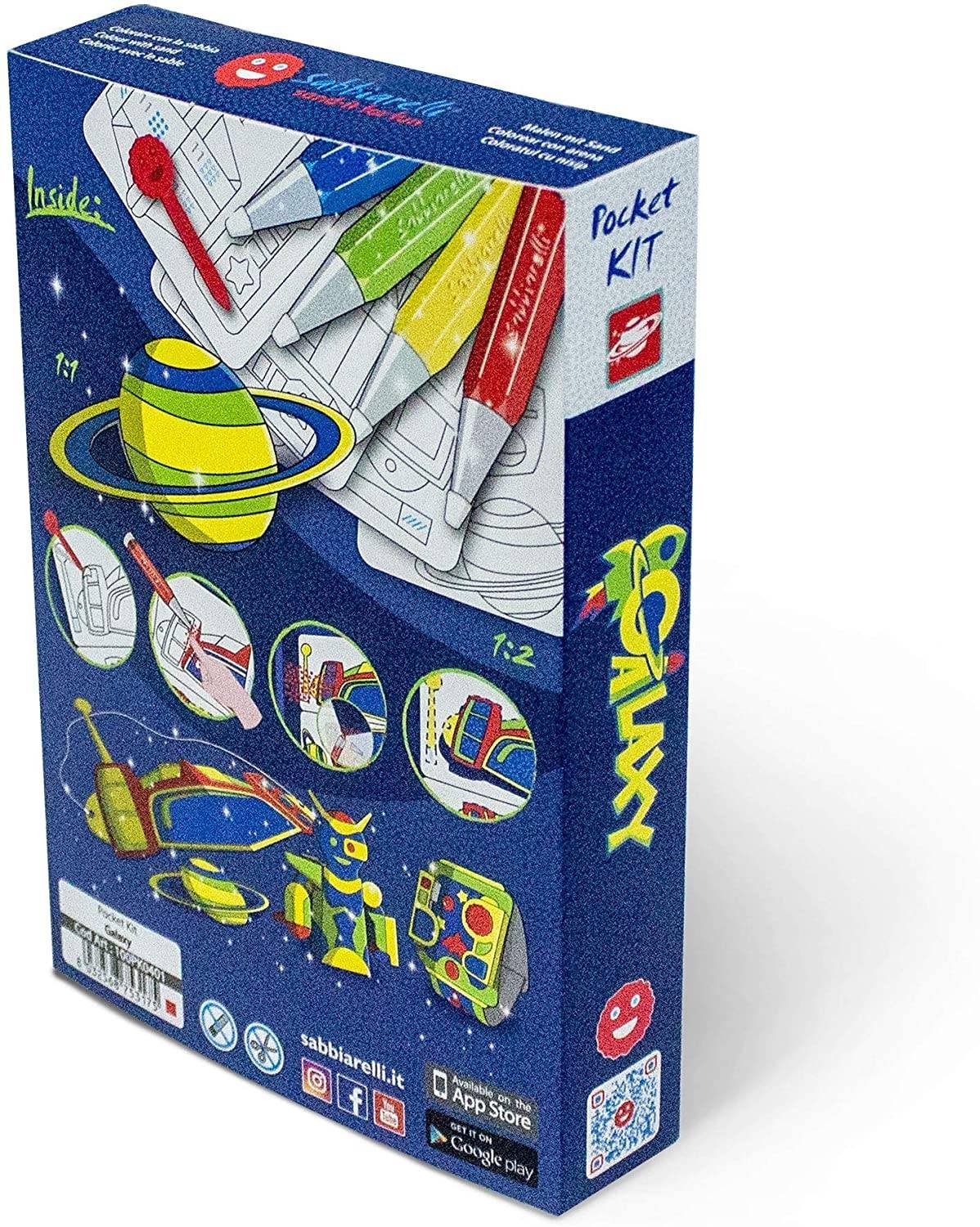 Eco-Friendly Zestaw do kolorowania magicznym piaskiem, Galaxy, 5+ - obrazek 3