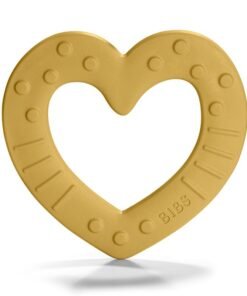 BIBS Baby Bitie Heart Gryzak - Mustard