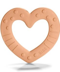 BIBS Baby Bitie Heart Gryzak - Peach