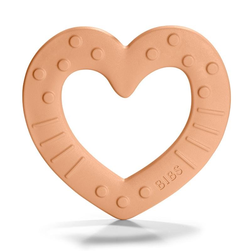 BIBS Baby Bitie Heart Gryzak - Peach