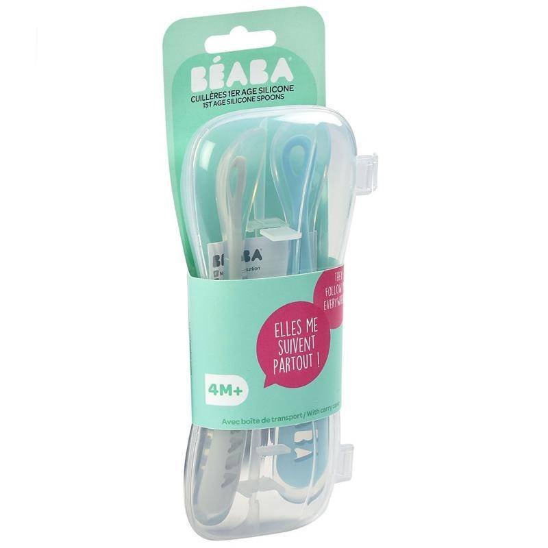 Zestaw łyżeczek silikonowych 4 m+ Windy Blue, 2 szt. - obrazek 7