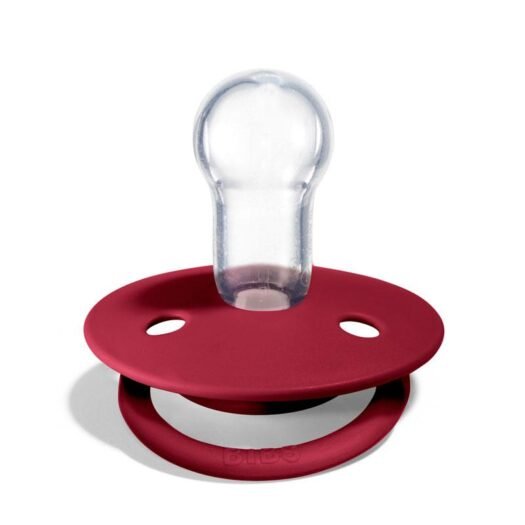 BIBS DE LUX Smoczek uspokajający silikonowy ONE SIZE, Ruby - obrazek 2