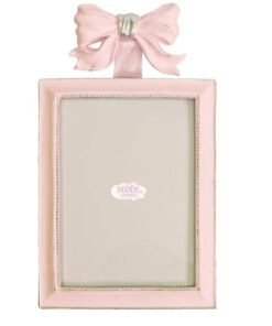 Ramka Baby z kokardą, różowa