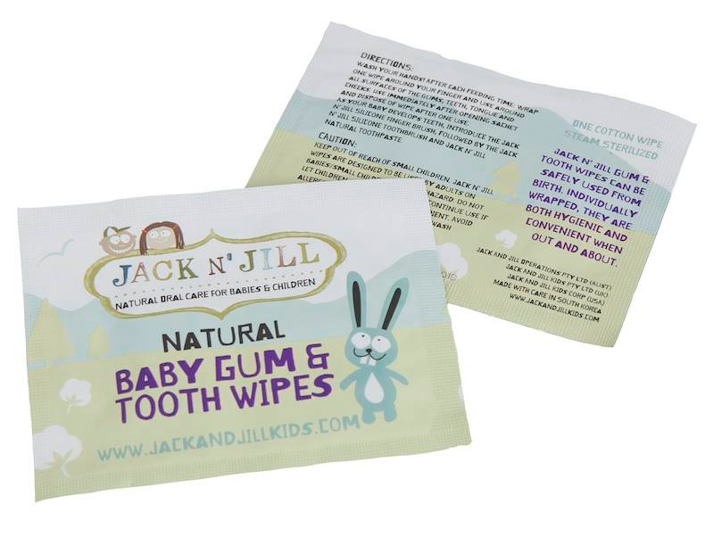 Naturalne chusteczki do mycia dziąseł niemowląt, 25 chusteczek, 0+m - obrazek 2