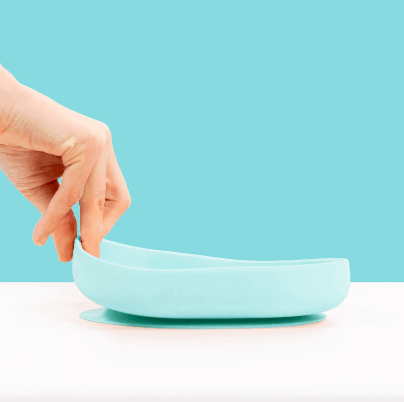 Komplet naczyń z silikonu z przyssawką, Pastel - obrazek 6