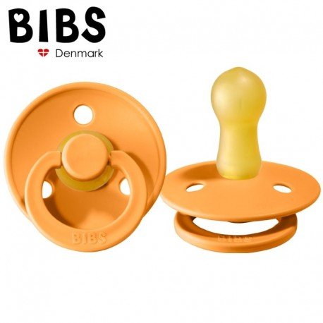 BIBS COLOUR Smoczek Uspokajający kauczuk Hevea, Apricot