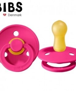 BIBS COLOUR Smoczek Uspokajający kauczuk Hevea, Raspberry