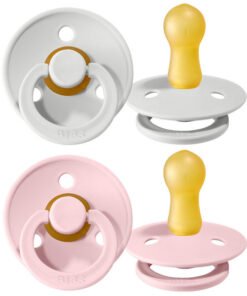 BIBS COLOUR 2-pack Smoczek Uspokajający kauczuk Hevea, Haze&Bloossom