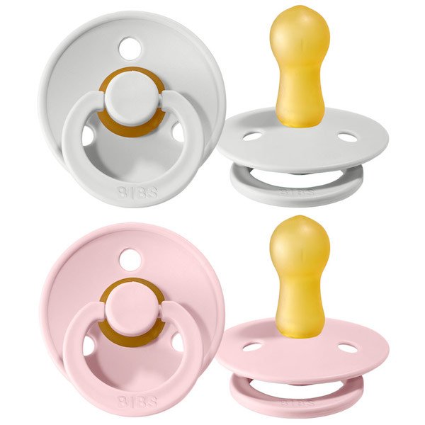 BIBS COLOUR 2-pack Smoczek Uspokajający kauczuk Hevea, Haze&Bloossom