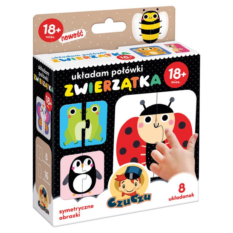 Układam połówki Zwierzątka, 18+m