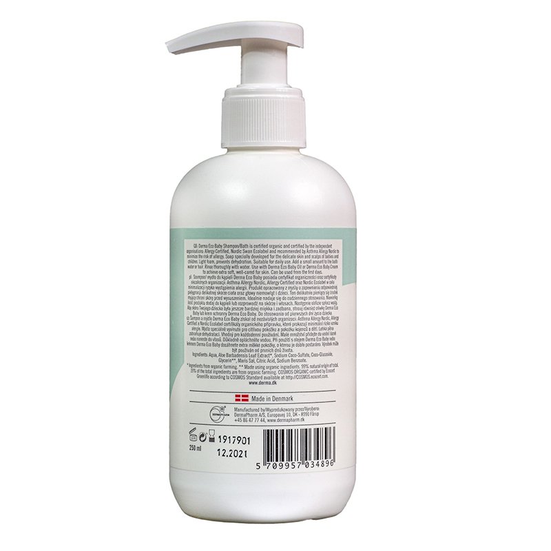 Derma Eco Baby Szampon i mydło do kąpieli 250 ml - obrazek 2
