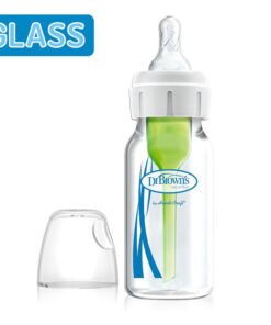 Natural Flow® Options + ™ Butelka antykolkowa Szkło dla niemowląt, 120 ml