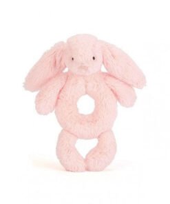 Króliczek Grzechotka, Bashful Pink Bunny, 18 cm