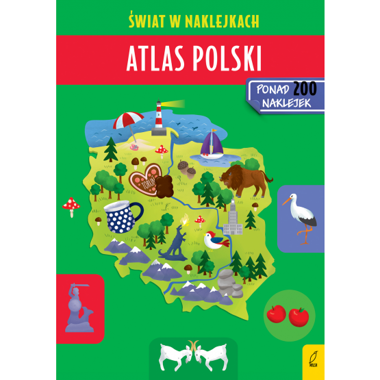 Atlas Polski. Świat w naklejkach, 3-5+