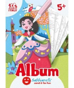 Album do kolorowani magicznym  piaskiem, Księżniczki, 5+