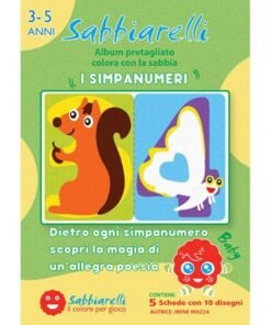 Album do kolorowania magicznym piaskiem, Cyferki, 3+