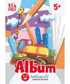 Album do kolorowania piaskiem, Pojazdy budowlane, 5+