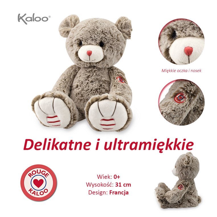 Miś piaskowy, Beż, 31 cm - obrazek 2