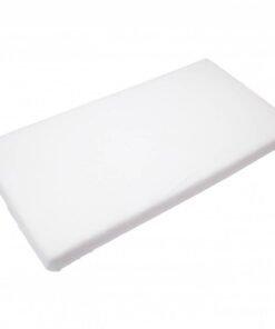 Prześcieradło bambusowe do łóżeczka, 120x60cm, White, 0+m