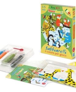 Eco-Friendly Magiczny Piasek do Kolorowania, Mini Kit, Świat Zwierząt, 3 +