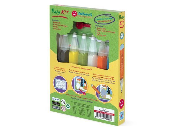 Eco-Friendly Magiczny Piasek do Kolorowania, Mini Kit, Świat Zwierząt, 3 + - obrazek 2