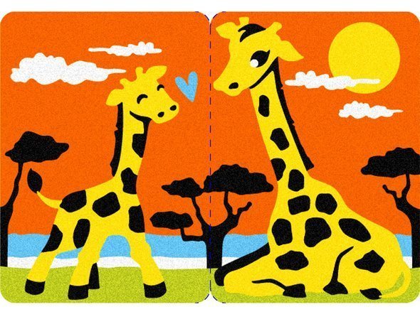 Eco-Friendly Magiczny Piasek do Kolorowania, Mini Kit, Świat Zwierząt, 3 + - obrazek 5