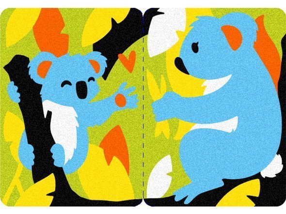 Eco-Friendly Magiczny Piasek do Kolorowania, Mini Kit, Świat Zwierząt, 3 + - obrazek 7