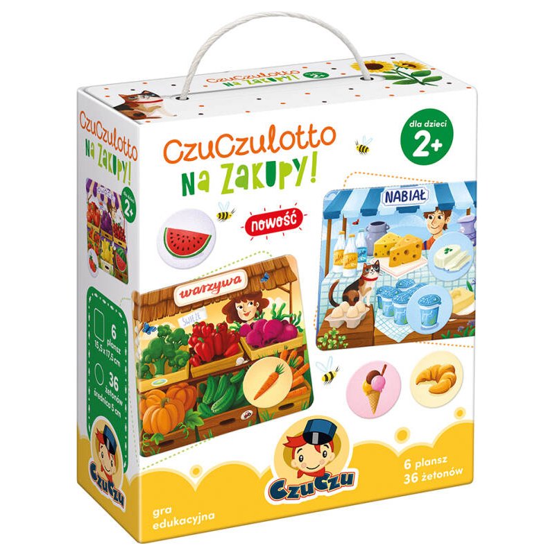 Gra Edukacyjna czuczulotto, Na zakupy!, 2+ lat