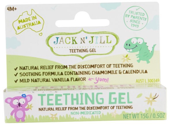 Naturalny żel łagodzący ząbkowanie, 15 g, 4+m, Jack N'Jill