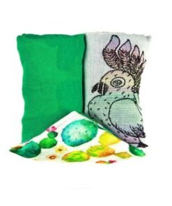 Zestaw Pieluszek Bambusowych, Papugi, Zielony