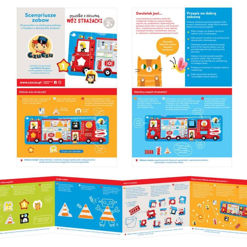 Puzzle Z dziurką wóz strażacki, 2+ - obrazek 3