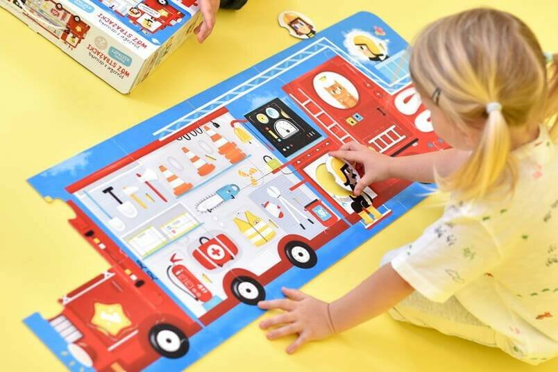 Puzzle Z dziurką wóz strażacki, 2+ - obrazek 2