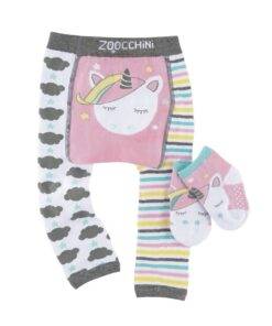 Zoocchini Legginsy i Skarpetki Antypoślizgowe Jednorożec 12-18M