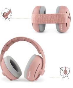 Zazu Fun Słuchawki Wygłuszające 2w1 dla Dzieci i Niemowląt Pink