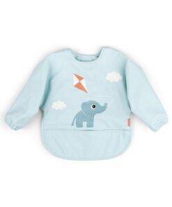 Done by Deer Śliniak z Rękawami 6-18m Playground Blue