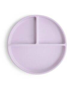 Mushie Silikonowy Talerzyk Dzielony dla Dziecka Soft Lilac